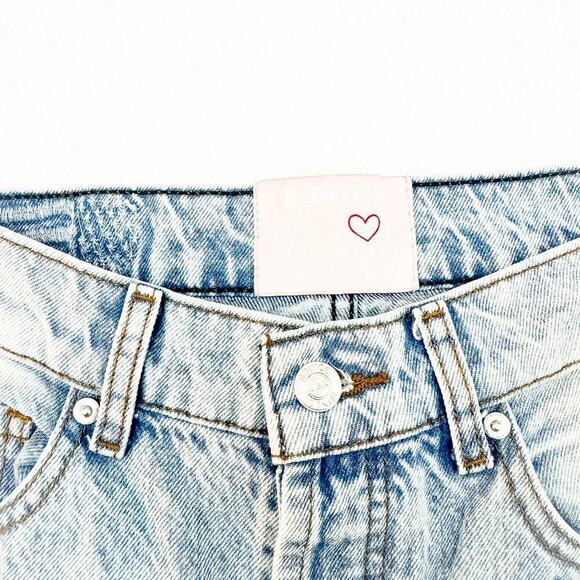 Revice Button Fly Distressed Denim Jeans Ripped Knees Size 26 - Picture 6 of 8